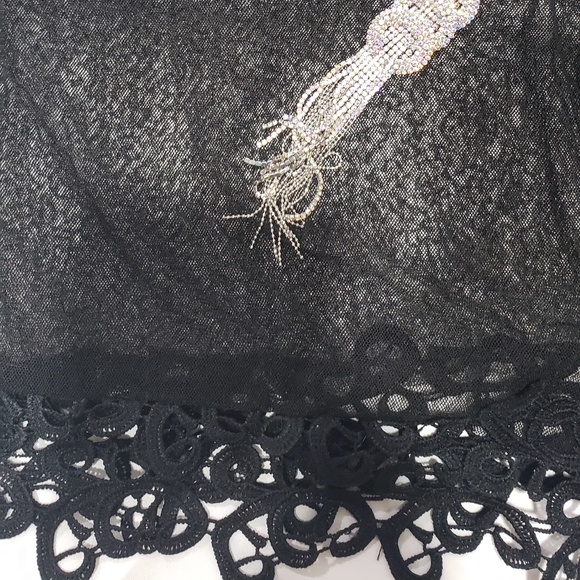 Women Mesh with Lace Duster - Picture 3 of 4